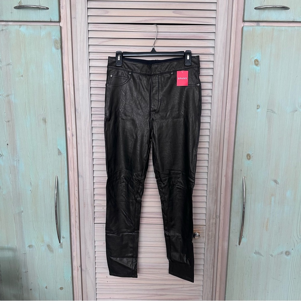 NWT Spanx Leather Like Skinny Pants